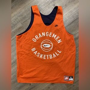 Vintage 90s Syracuse orangemen basketball reversible jersey! Rare Nike men’s XL!